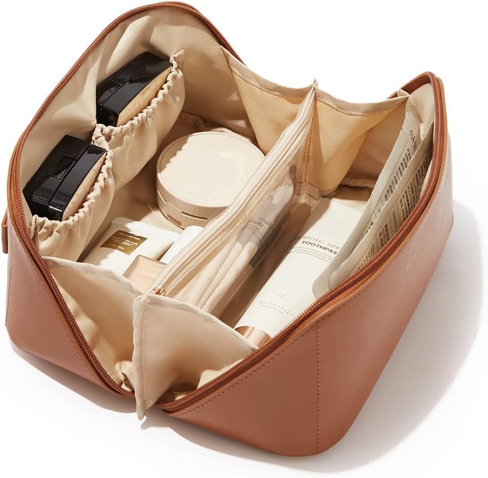 Leather Makeup Pouch