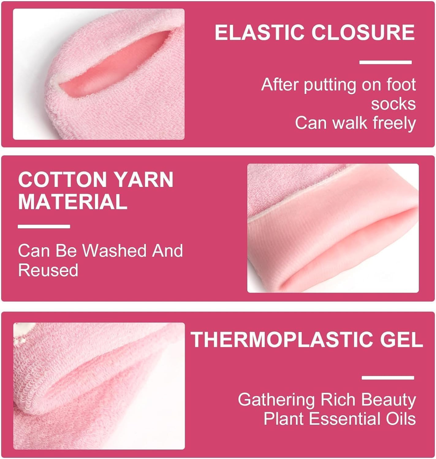 Silicone Moisturizing Socks