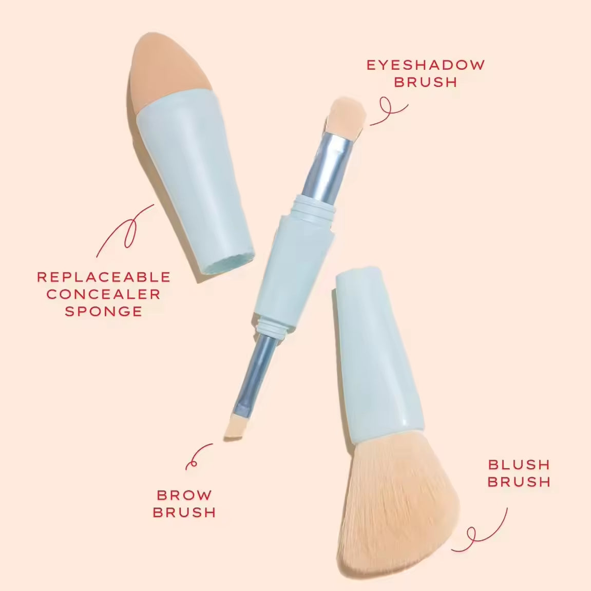 4-in-1 Multi-Purpose Makeup Brush