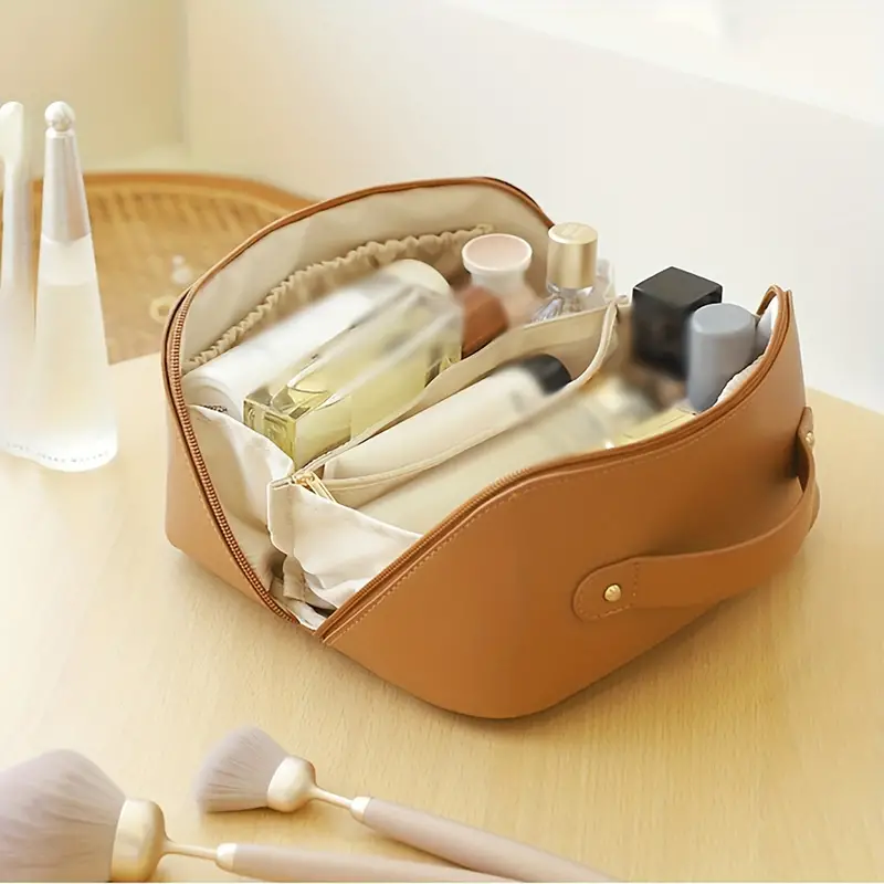 Leather Makeup Pouch