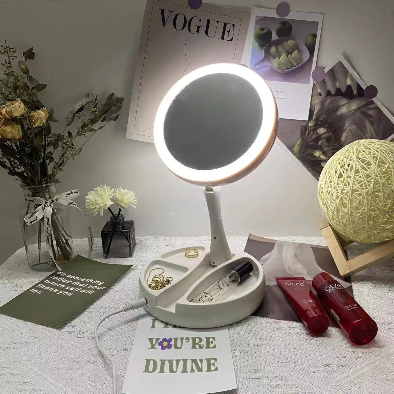 Electric LED Double Side Mirror